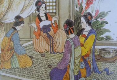 白头宫女在，闲坐说玄宗。