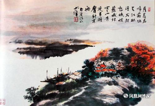 月落乌啼霜满天，江枫渔火对愁眠。