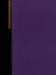公共经济学大辞典